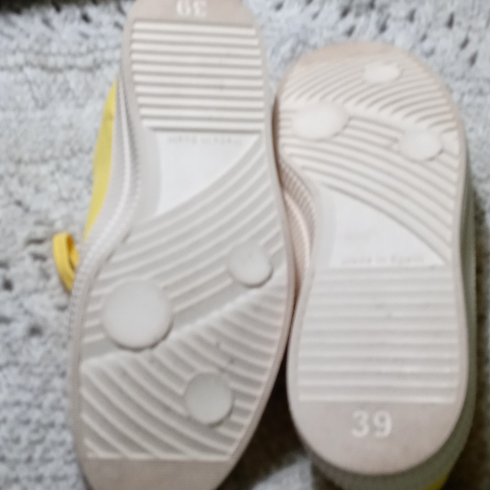 Anthropologie Bright yellow sneakers Size 39 sml - Picture 7 of 8